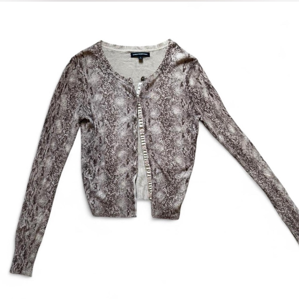 Express Snakeskin Print Sweater